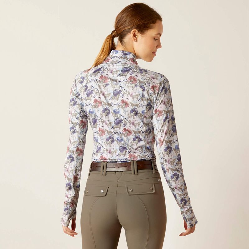 Equine Floral Ariat Lowell Wrap Baselayer | 48CVRNZEB