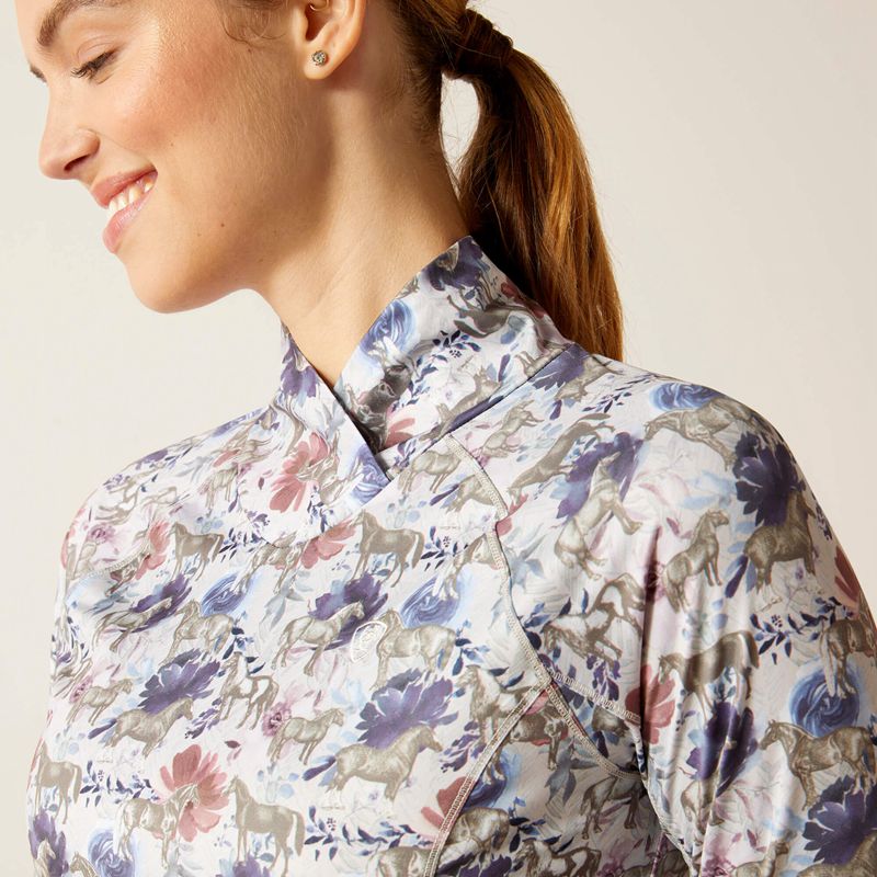 Equine Floral Ariat Lowell Wrap Baselayer | 48CVRNZEB