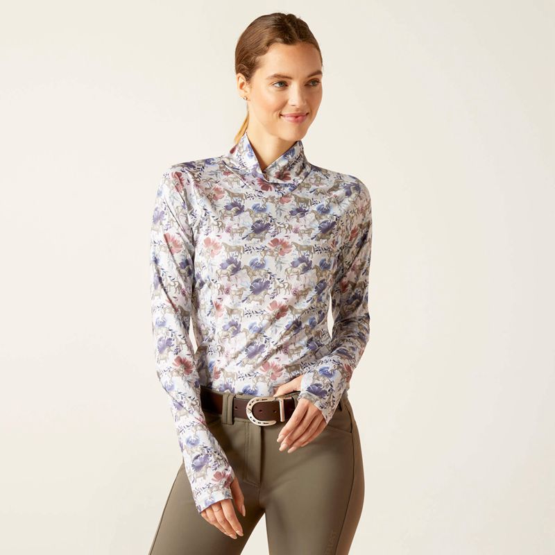 Equine Floral Ariat Lowell Wrap Baselayer | 48CVRNZEB