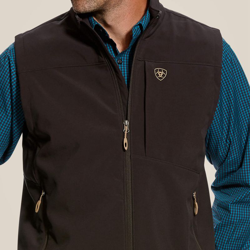 Espresso Ariat Vernon 2.0 Softshell Vest | 70EUSGTAP