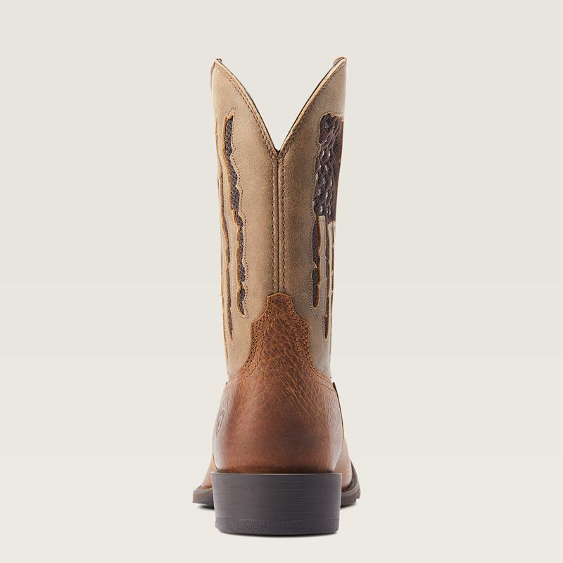 Faithful Brown Ariat Sport My Country Venttek Western Boot | 71GNZVCEP