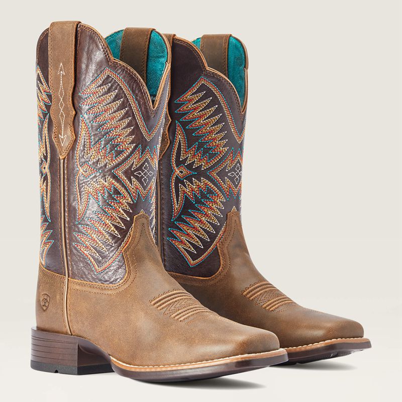 Fateful Brown Ariat Odessa Stretchfit Western Boot | 17AKXFNZU