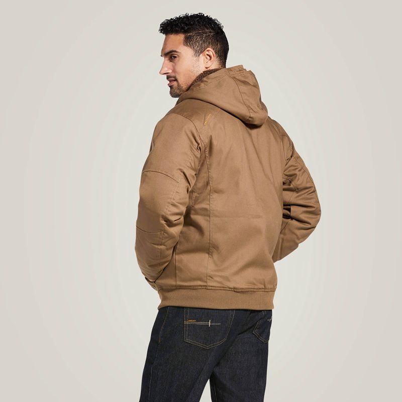 Field Khaki Ariat Rebar Duracanvas Jacket | 83GJWMRCF