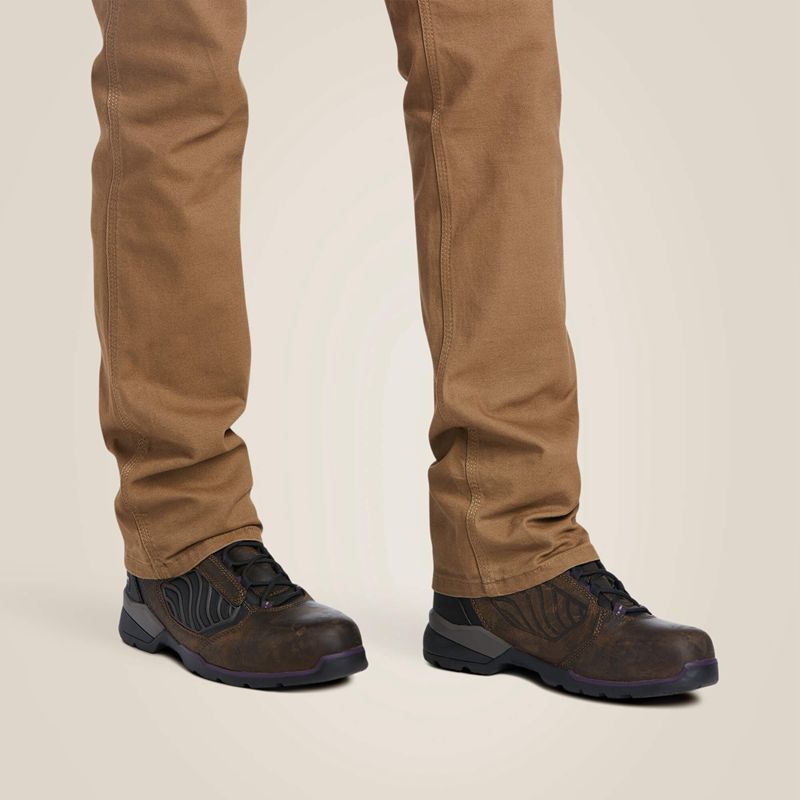 Field Khaki Ariat Rebar Durastretch Made Tough Straight Leg Pant | 76ZCEJLQD