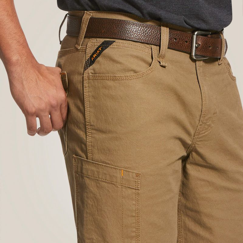 Field Khaki Ariat Rebar Durastretch Made Tough 10