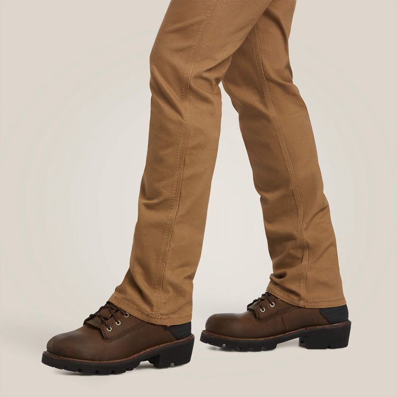 Field Khaki Ariat Rebar M7 Durastretch Made Tough Straight Pant | 36YEPZQUH