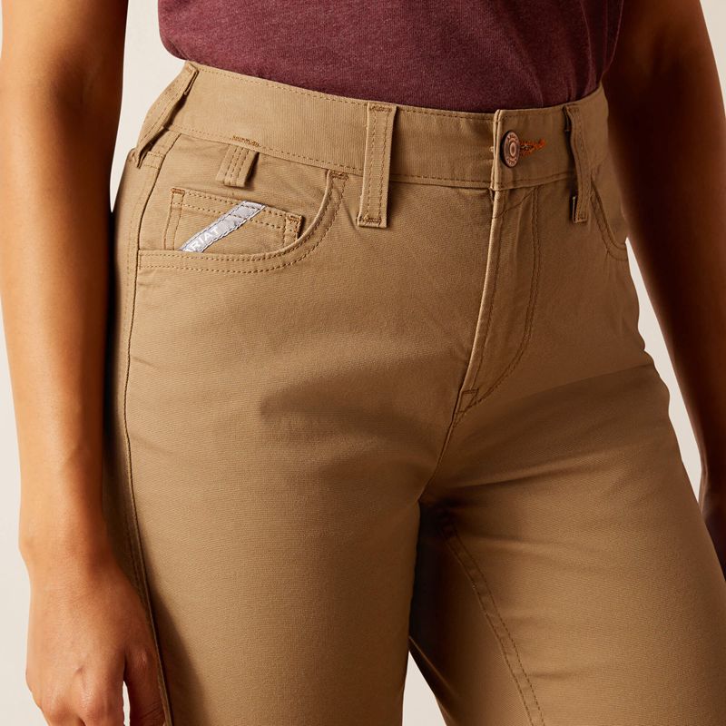 Field Khaki Ariat Rebar Pr Made Tough Straight Pant | 96KVUHNGC