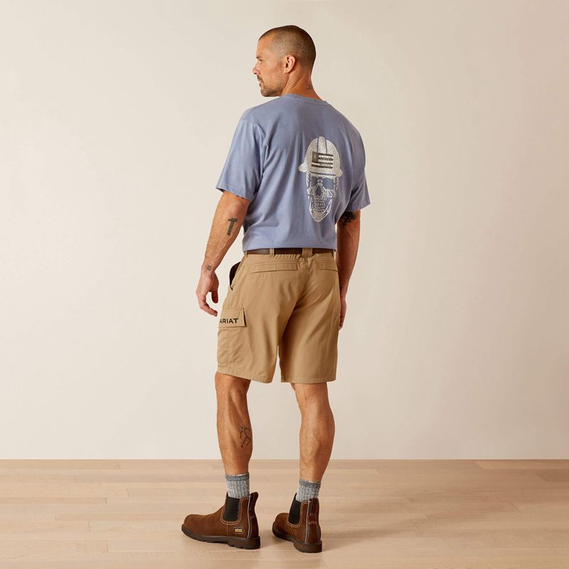 Field Khaki Ariat Rebar Workflow Ultralight Short | 51KLFJMPG