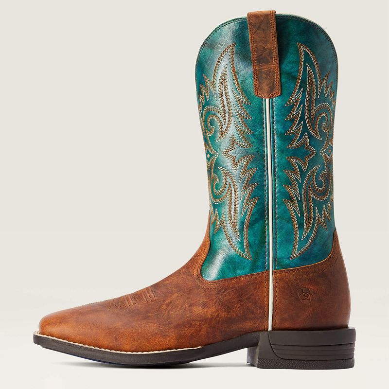 Fiery Brown Crunch Ariat Wild Thang Western Boot | 14HJLIWSR