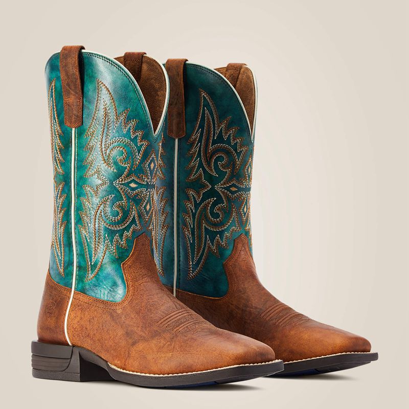 Fiery Brown Crunch Ariat Wild Thang Western Boot | 14HJLIWSR