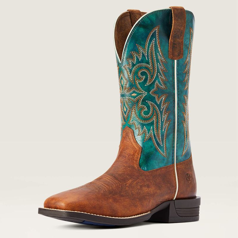 Fiery Brown Crunch Ariat Wild Thang Western Boot | 14HJLIWSR