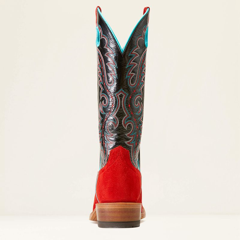 Fiery Roughout Ariat Futurity Boon Western Boot | 96SWXKFAU