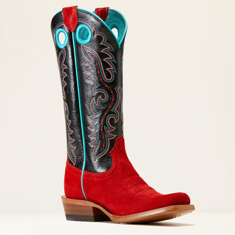 Fiery Roughout Ariat Futurity Boon Western Boot | 96SWXKFAU