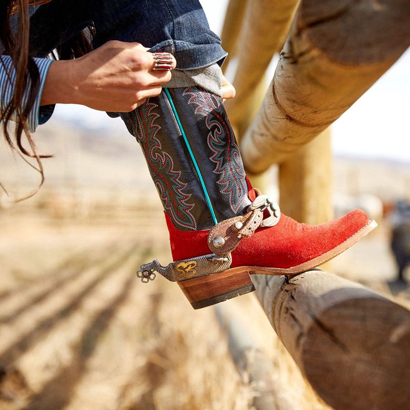 Fiery Roughout Ariat Futurity Boon Western Boot | 96SWXKFAU