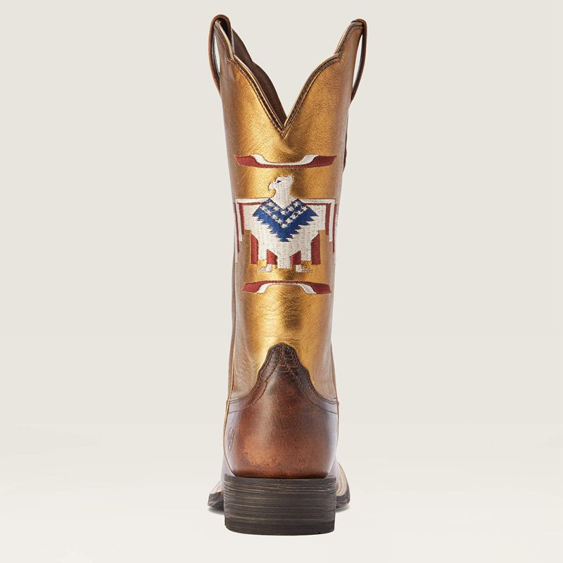 Fiery Tan Ariat Frontier Thunderbird Chimayo Western Boot | 61JPTCWAQ