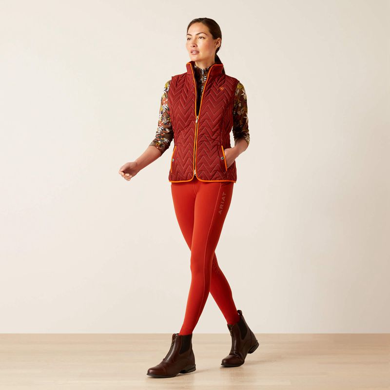 Fired Brick Ariat Ashley Insulated Vest | 78QNSRPIC