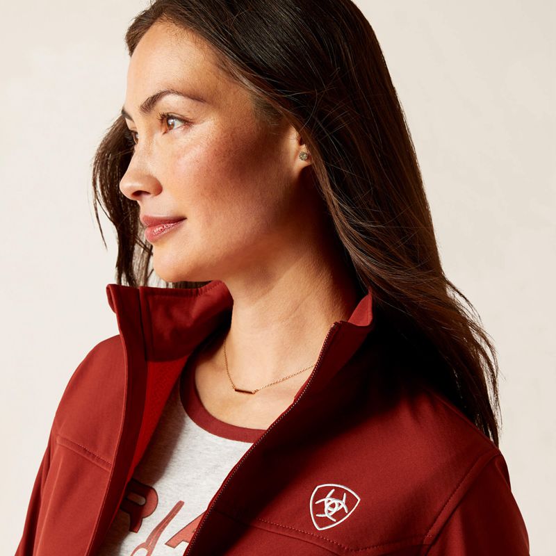 Fired Brick Ariat New Team Softshell Jacket | 26MAFUXRO