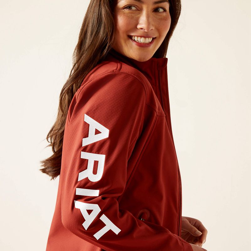 Fired Brick Ariat New Team Softshell Jacket | 26MAFUXRO