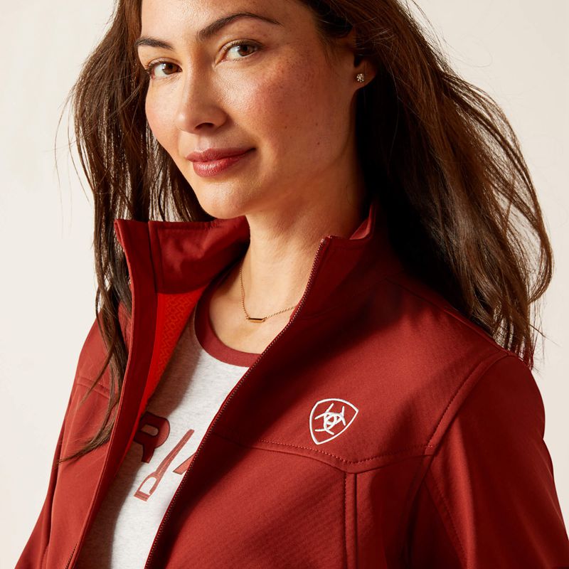 Fired Brick Ariat New Team Softshell Jacket | 26MAFUXRO