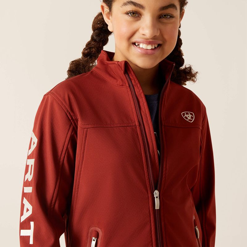 Fired Brick Ariat New Team Softshell Jacket | 58OITQHYX