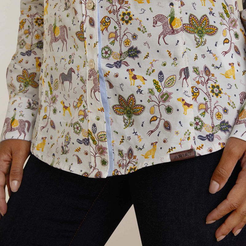 Folkore Print Ariat Tomales Shirt | 76CBYJEVX