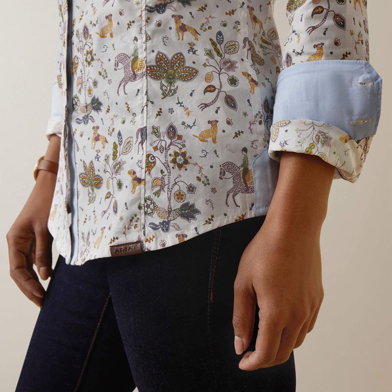 Folkore Print Ariat Tomales Shirt | 76CBYJEVX