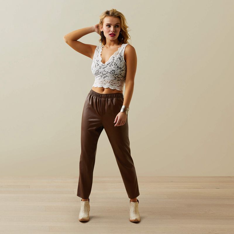 Fondue Fudge Ariat Small Town Jogger Pant | 06CYFKGEQ