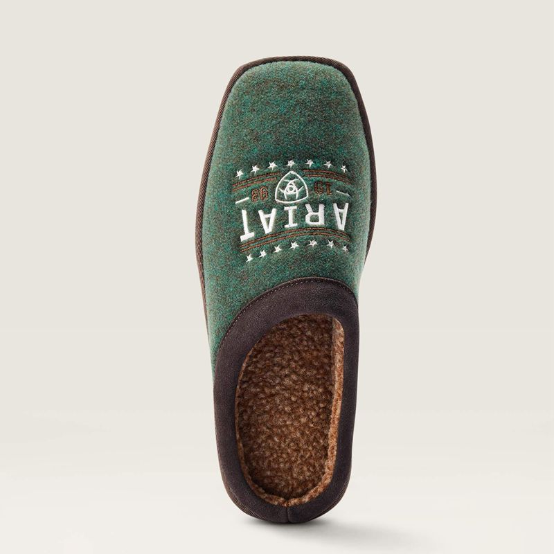 Forest Green Ariat 93 Liberty Square Toe Slipper | 83BOPVCHF