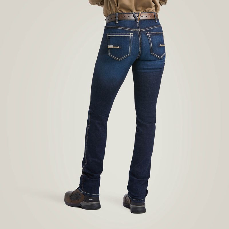 Frances Ariat Rebar Perfect Rise Work Flex Riveter Slim Leg Jean | 57BAYHLOD