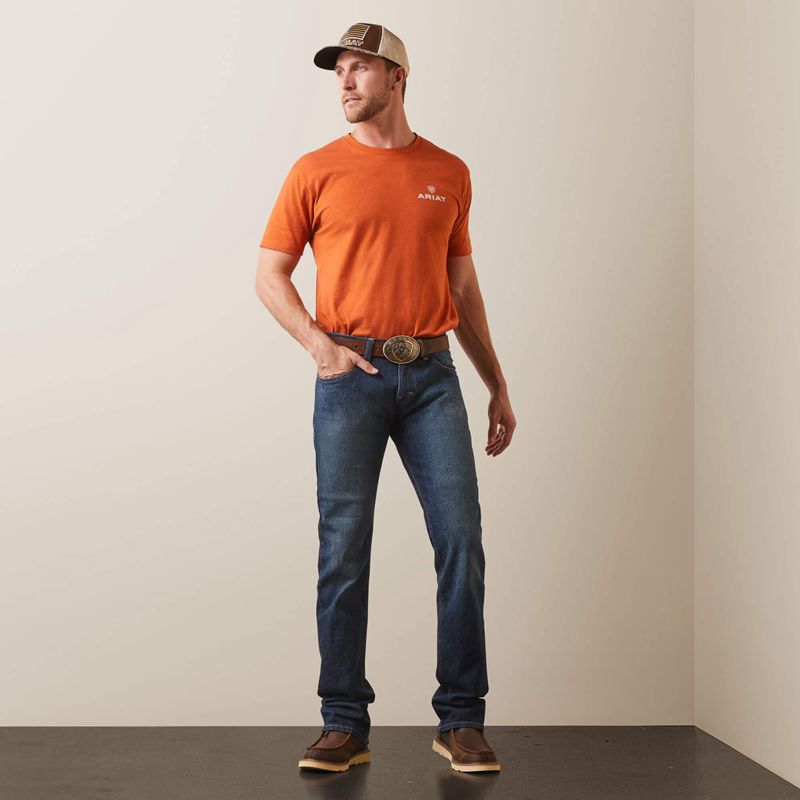 Fremont Ariat M7 Rocker Stretch Legacy Stackable Straight Leg Jean | 06PSYQTJX