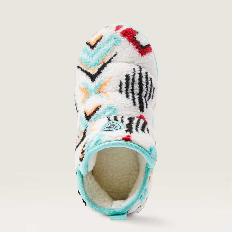 Fuzzy Southwest Print Ariat Bootie Slipper | 75RMFZGUT