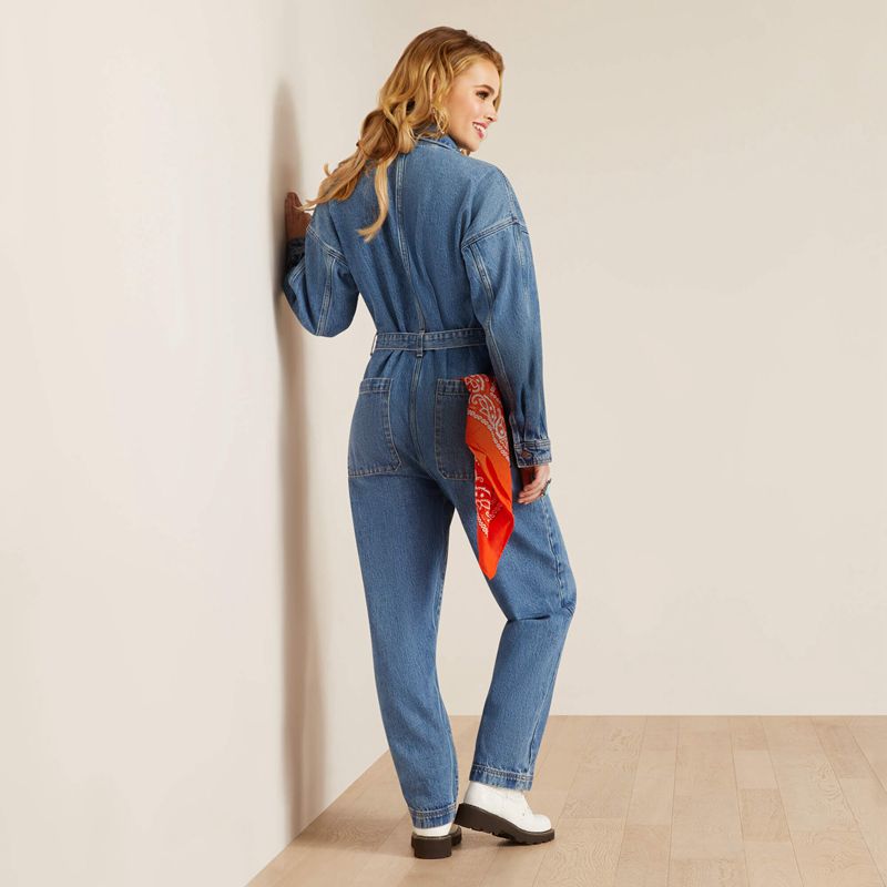 Georgia Ariat Denim Jumpsuit | 37KZCTDBG