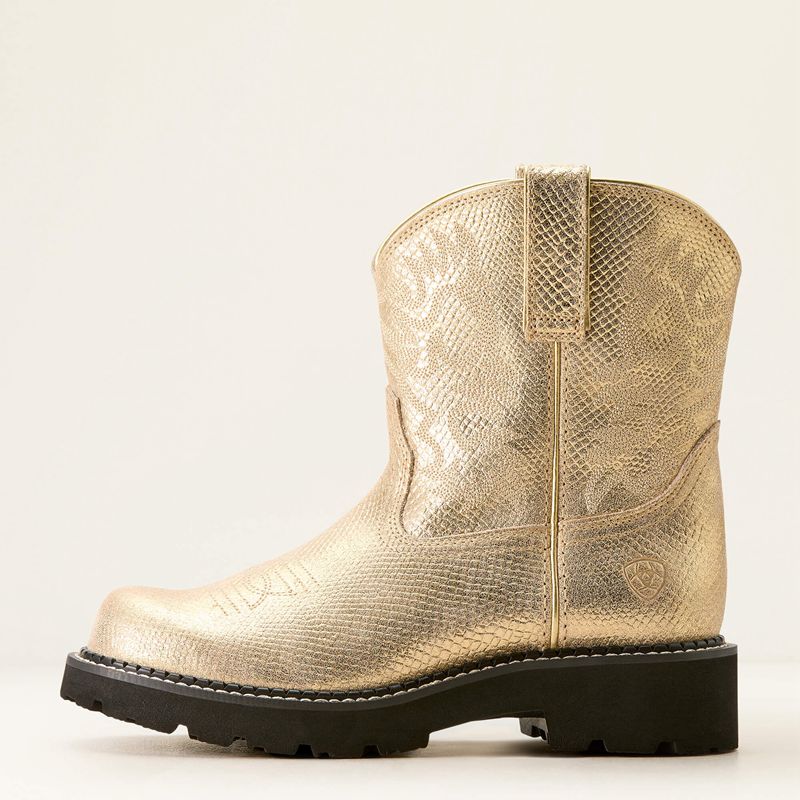 Gilded Lizard Emboss Ariat Fatbaby Western Boot | 42UVQSHYJ