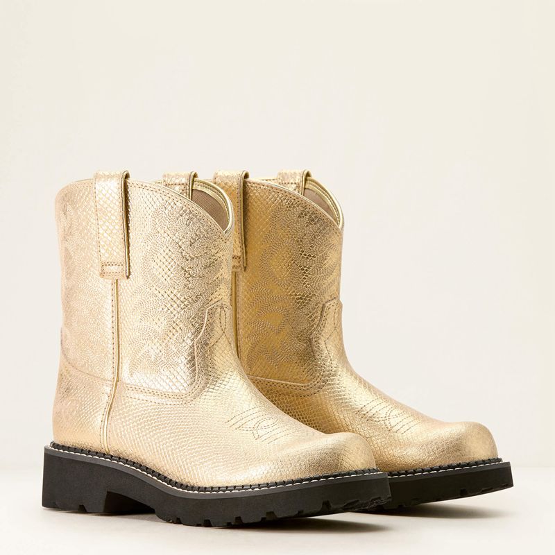 Gilded Lizard Emboss Ariat Fatbaby Western Boot | 42UVQSHYJ