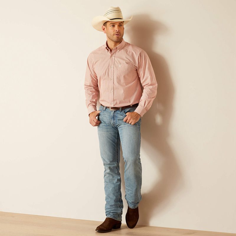 Ginger Nut Ariat Derrick Classic Fit Shirt | 87WDSZFBI