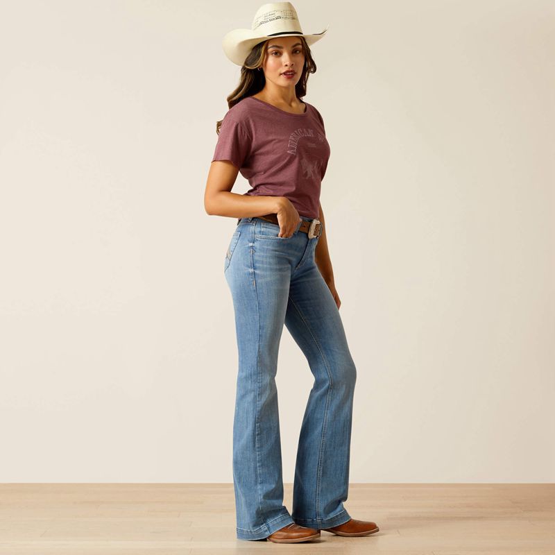 Glendale Ariat High Rise Alice Slim Trouser | 25BSTECUQ