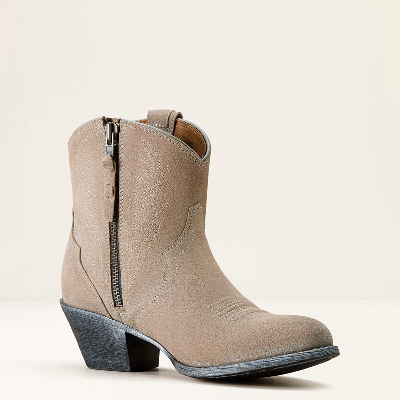 Granite Grey Suede Ariat Harlan Western Boot | 78CYGTZRJ