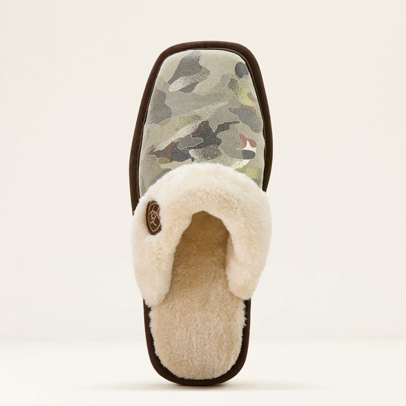 Green Ariat Jackie Square Toe Stack Slipper | 14XITCPDE