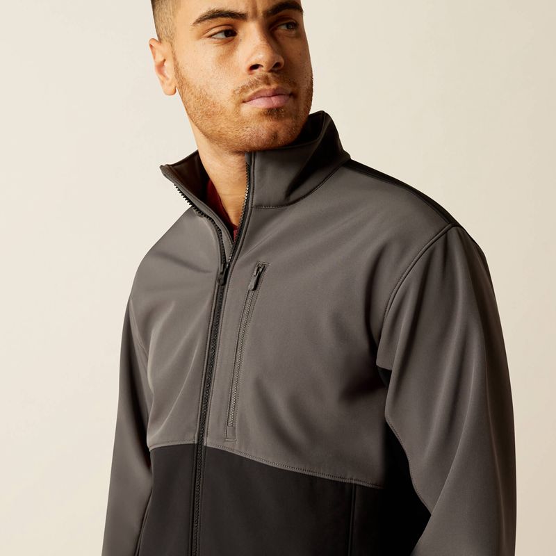 Grey Ariat Logan Softshell Jacket | 90ZKASFCD