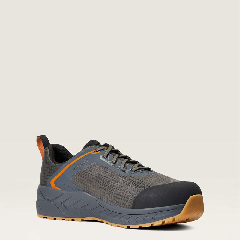 Gunmetal Ariat Outpace™ Composite Toe Safety Shoe | 52QGTZWOB