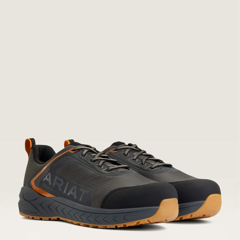 Gunmetal Ariat Outpace™ Composite Toe Safety Shoe | 52QGTZWOB