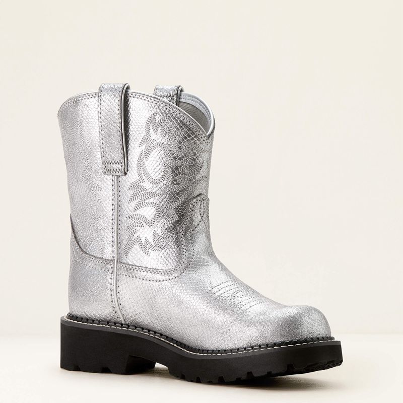 Gunmetal Lizard Emboss Ariat Fatbaby Western Boot | 23RWCEJZQ