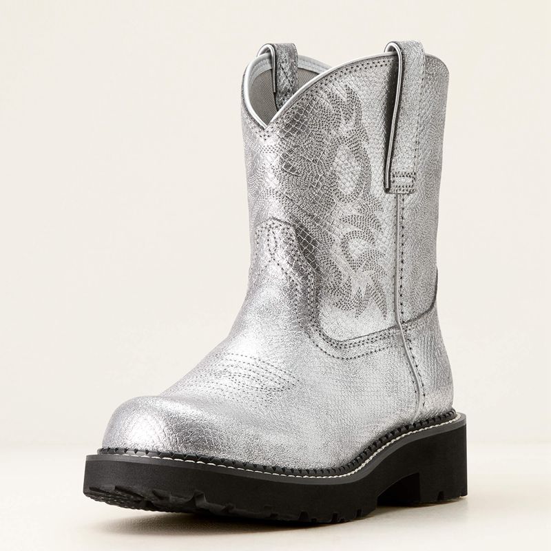 Gunmetal Lizard Emboss Ariat Fatbaby Western Boot | 23RWCEJZQ