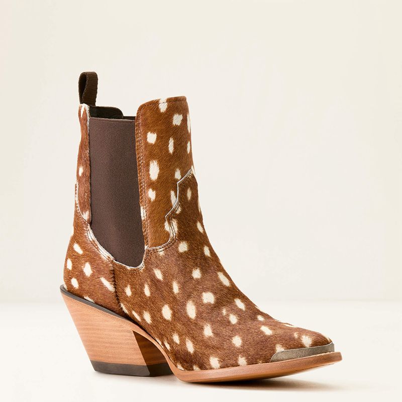 Hair On Deer Print Ariat Shiloh Bootie | 76QWYAUPE