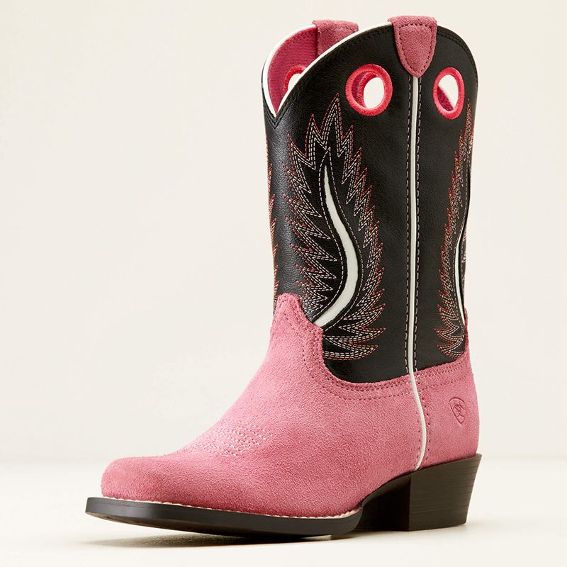 Haute Pink Suede/Madison Avenue Ariat Bk Futurity Fort Worth Western Boot | 76MJCFOKU