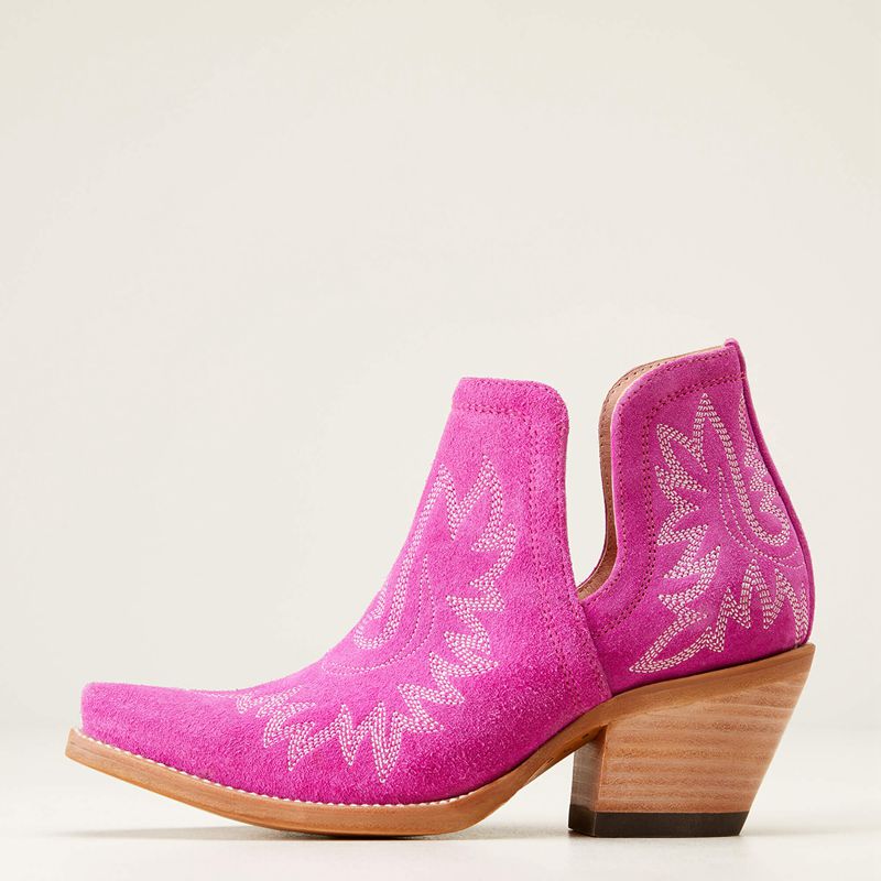 Haute Pink Suede Ariat Dixon Bootie | 86WVJABUK