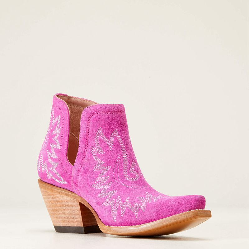 Haute Pink Suede Ariat Dixon Bootie | 86WVJABUK