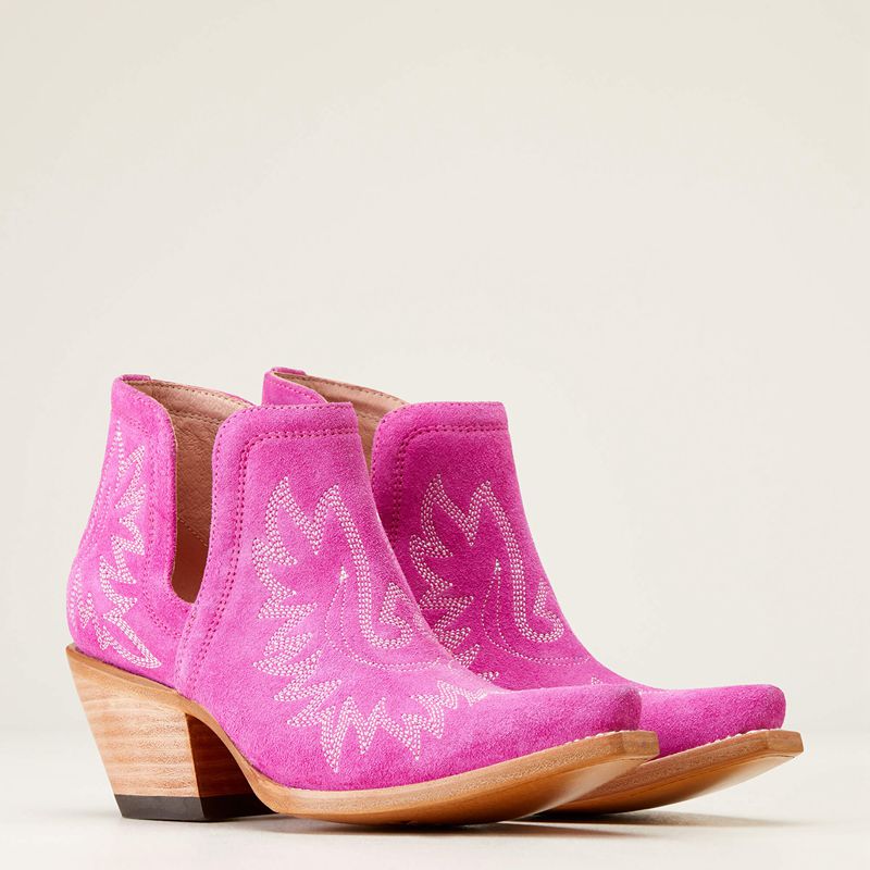 Haute Pink Suede Ariat Dixon Bootie | 86WVJABUK