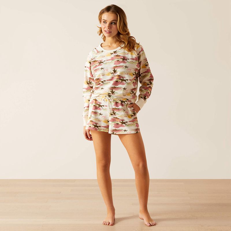 Hawaiian Print Ariat Hawaiian Sweatshirt | 25DAUNWLO