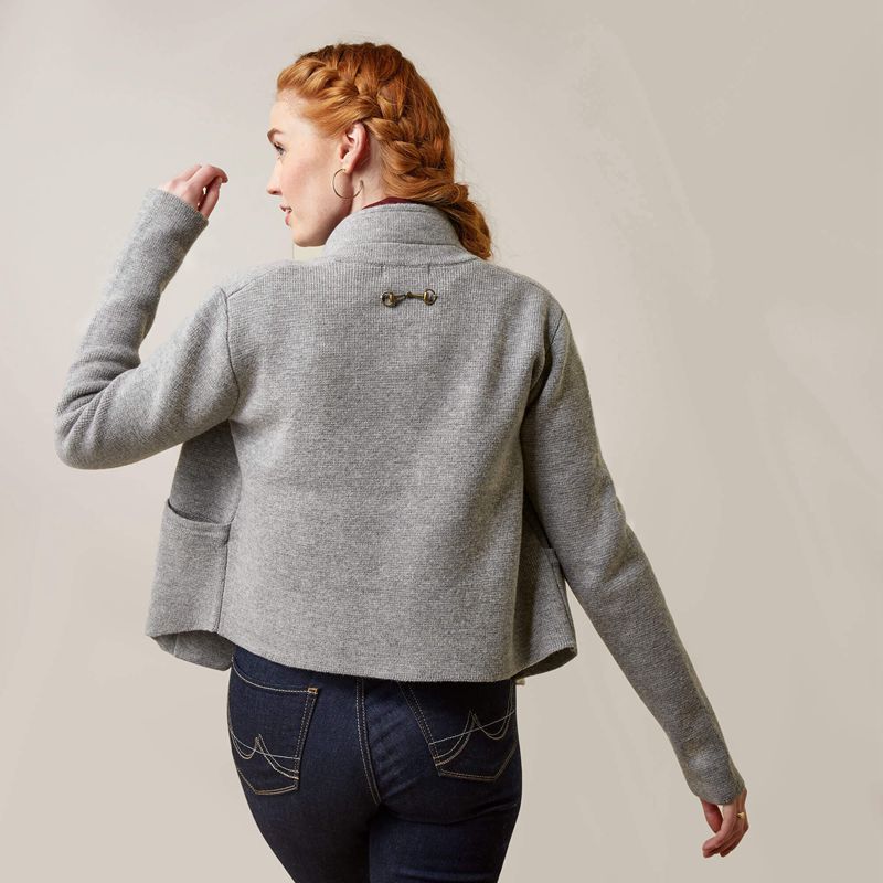 Heather Gray Ariat Daly Cardigan | 75UCBIVSJ